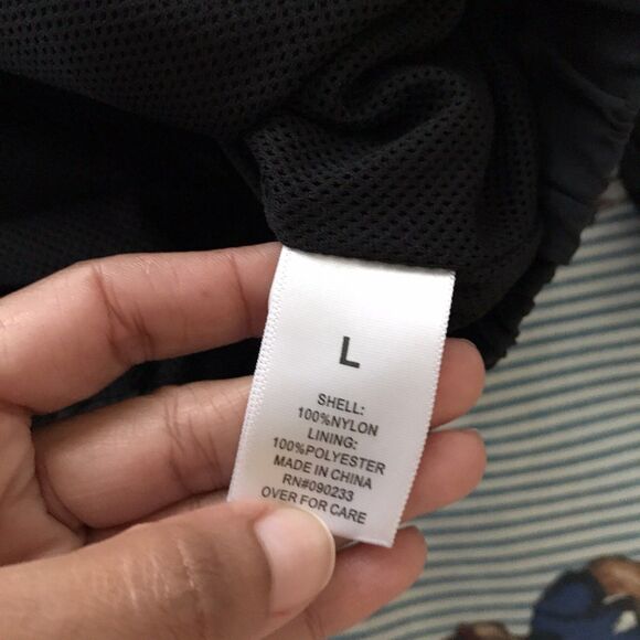 PacSun Blue Black Plaid Windbreaker Pullover Jacket Lightweight Long Sleeve L - Picture 8 of 8